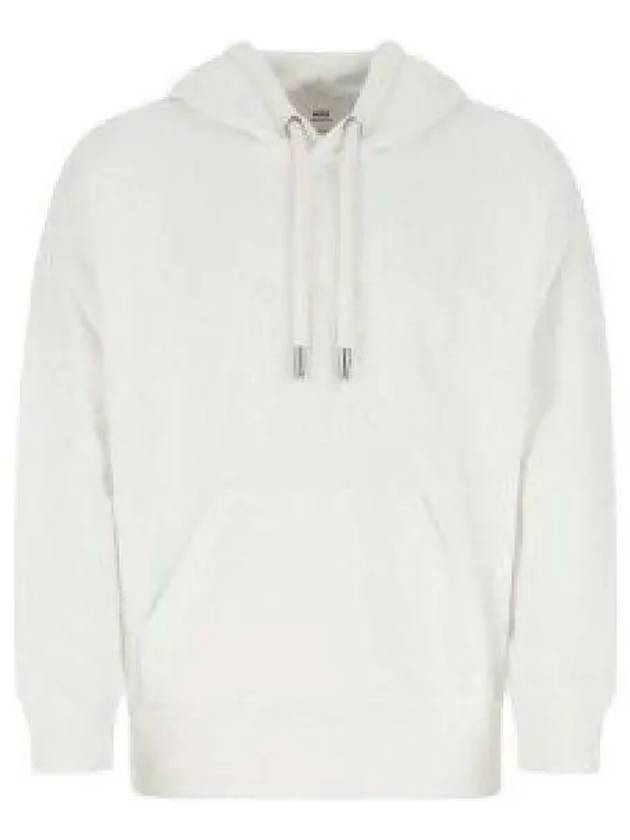 Men's Paris Logo Print Hoodie White - AMI - BALAAN 2