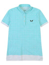 Printed Nylon Span Golf T-Shirt MINT - WHITEBALL - BALAAN 1