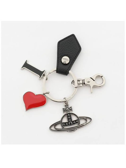 Biogreen I Love Orb Saffiano Key Holder Black - VIVIENNE WESTWOOD - BALAAN 2