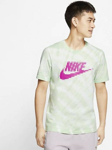 01CU6929100Mosaic Futuristic TshirtGreen White - NIKE - BALAAN 1