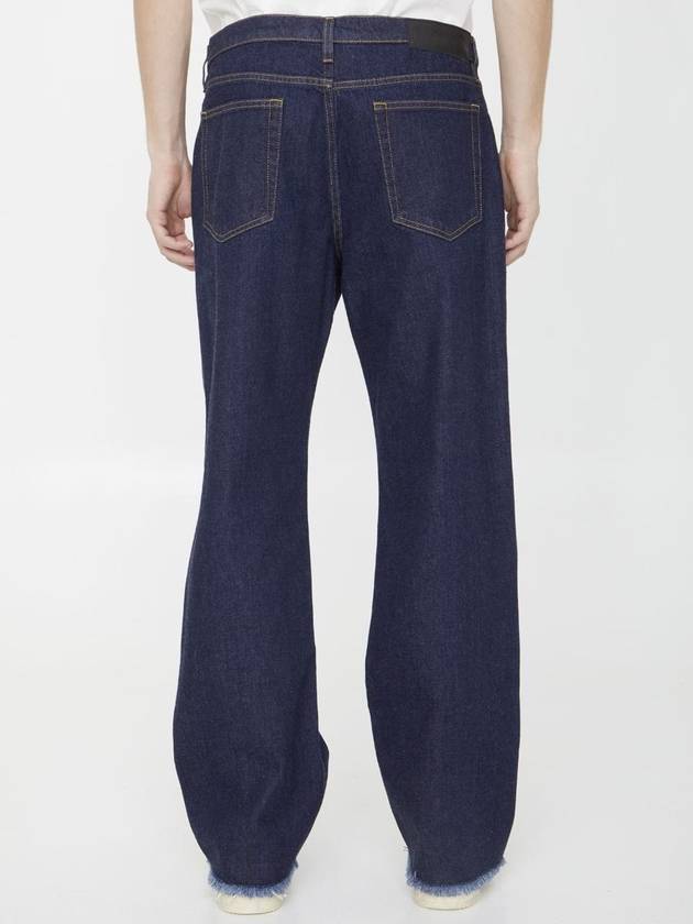 Denim Straight Pants RMTR0147D006A23 29 NAVY BLUE - LANVIN - BALAAN 5