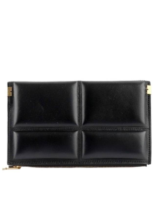 Quilted Leather Medium Wallet Black - BURBERRY - BALAAN 4