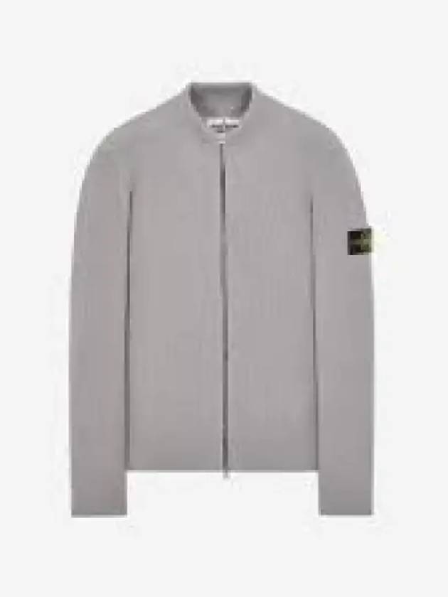 7716512A3 Kids zip up cardigan gray ivory 1337725 - STONE ISLAND - BALAAN 1