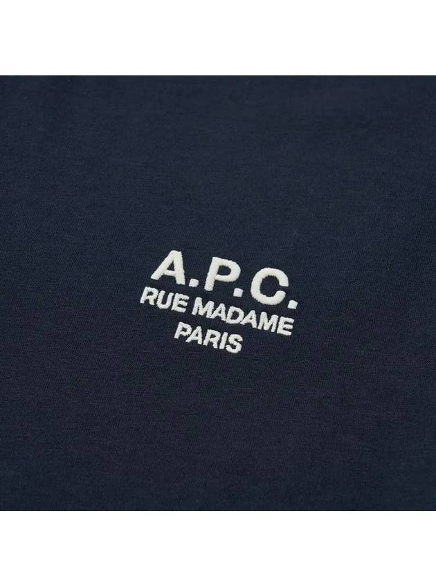 Boxy Rue Madame Short Sleeve T-Shirt Navy - A.P.C. - BALAAN 4