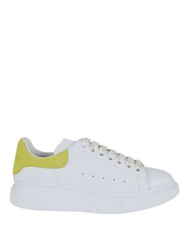 Larry Leather Low Top Sneaker White Lime - ALEXANDER MCQUEEN - BALAAN 2