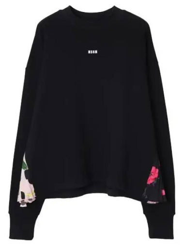 Logo embroidered cotton sweatshirt - MSGM - BALAAN 1