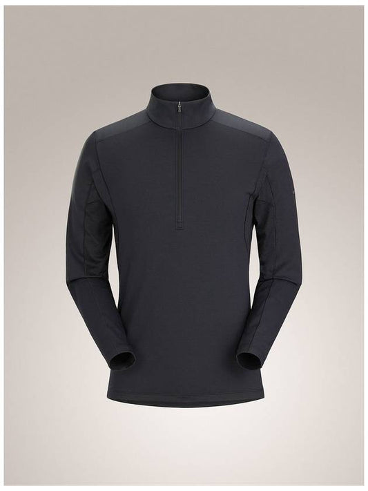 Men's Rho Hybrid Half Zip Sweatshirt Black - ARC'TERYX - BALAAN 2