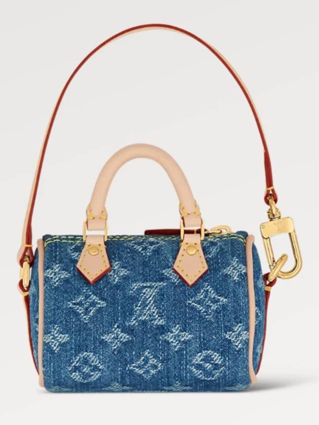 Micro Speedy Bag Charm Blue - LOUIS VUITTON - BALAAN 4