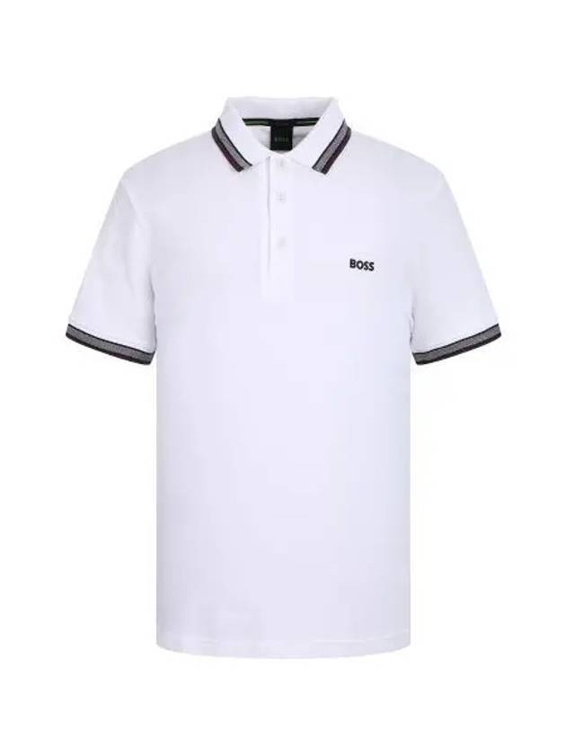 Regular fit short sleeve pique polo shirt 50469055 102 - BOSS - BALAAN 1