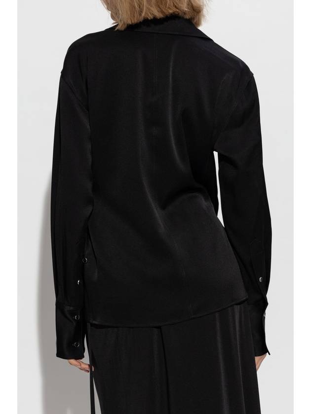 Helmut Lang Wrap Shirt, Women's, Black - HELMUT LANG - BALAAN 4