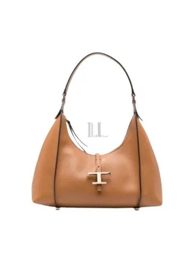 T Timeless Calf Leather Small Shoulder Bag Brown - TOD'S - BALAAN 2