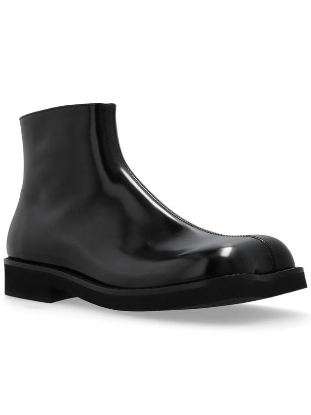 Trunk Leather Ankle Boots Black - MAISON MARGIELA - BALAAN 5