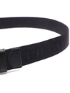 triangle logo plaque buckle nylon belt black - PRADA - BALAAN 6