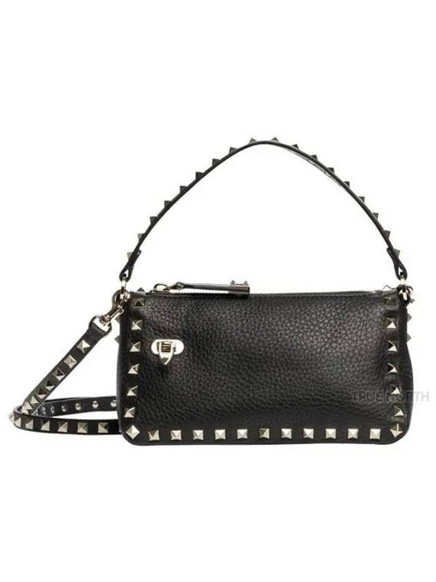 Women's Rockstud Shoulder Bag Black - VALENTINO - BALAAN 2