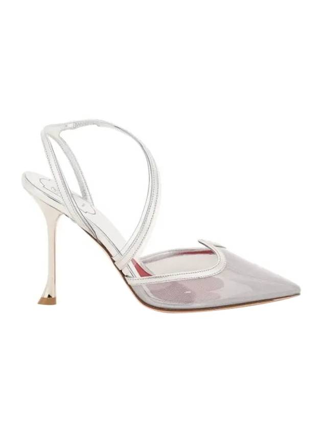 I Love Vivier PVC Slingback Pumps Heel Silver - ROGER VIVIER - BALAAN 1