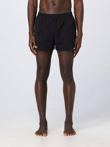 Intrecciato Nylon Swim Shorts Black - BOTTEGA VENETA - BALAAN 1