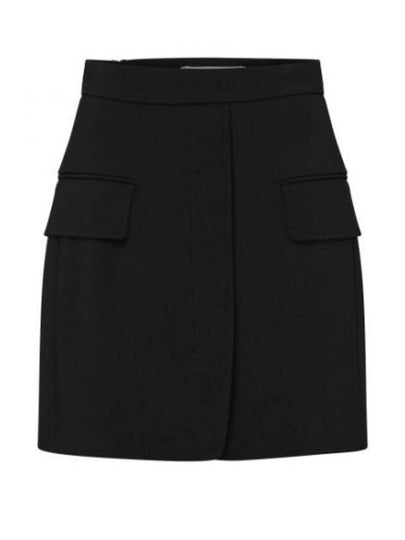 Nuoro Tailored Mini Wool H-Line Skirt Black - MAX MARA - BALAAN 2