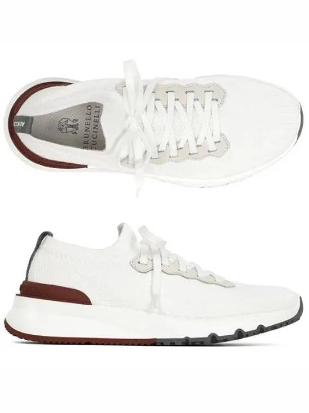 Knit Running Sneakers White - BRUNELLO CUCINELLI - BALAAN 2