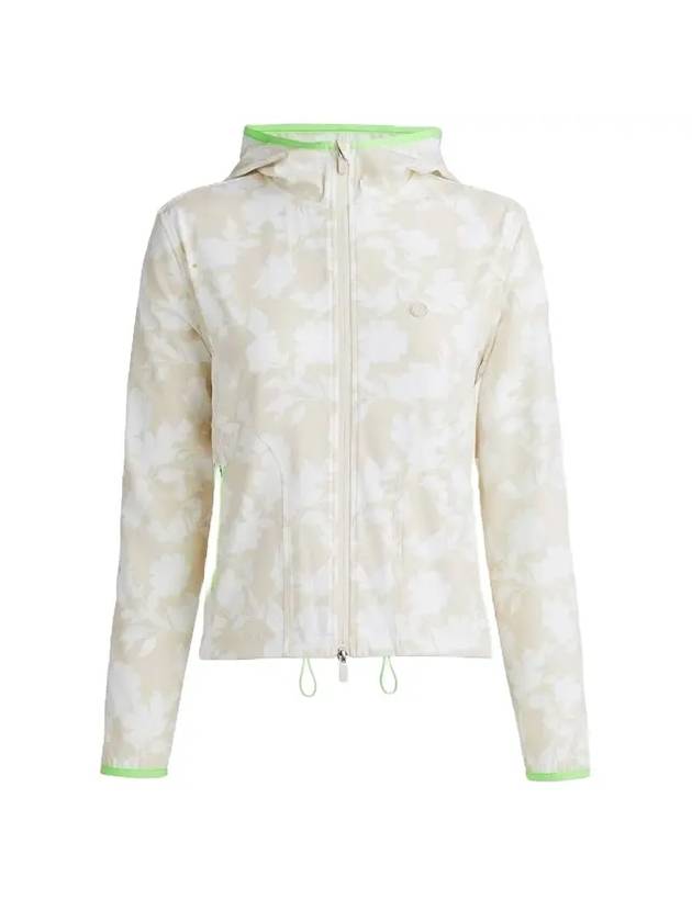 Women's Tonal Floral Maverick 4-Way Stretch Hoodie Jacket Stone - G/FORE - BALAAN 1