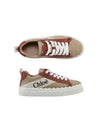 Lauren Leather Converse Low Top Sneakers Brown - CHLOE - BALAAN 2