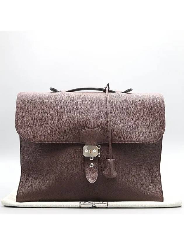 wine briefcase bag - HERMES - BALAAN 1