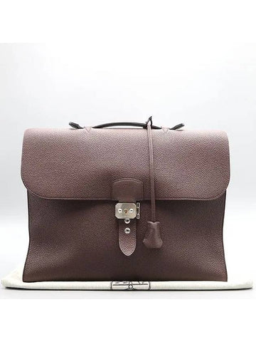 wine briefcase bag - HERMES - BALAAN 1