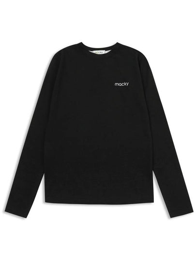 Basic Spring Innerity Long Sleeve T-Shirt Black MCSS24TS5BK - MACKY - BALAAN 2