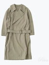 Tibetan Tumbled Cotton Trench Coat Light Olive - LEMAIRE - BALAAN 2