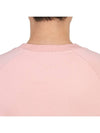 Men's Logo Print Detail Cotton Long Sleeve T-Shirt Pink - MAISON KITSUNE - BALAAN 8