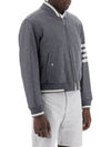 4 Bar Stripe Bomber Jacket Grey - THOM BROWNE - BALAAN 3