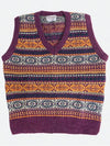 Fisherman Fair Isle Slip over F07 Plum - MICHAELROSS - BALAAN 1