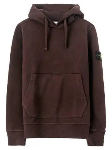 711562820 V0070 Wapen Hooded T shirt Brown Men s TEO 270675 - STONE ISLAND - BALAAN 1