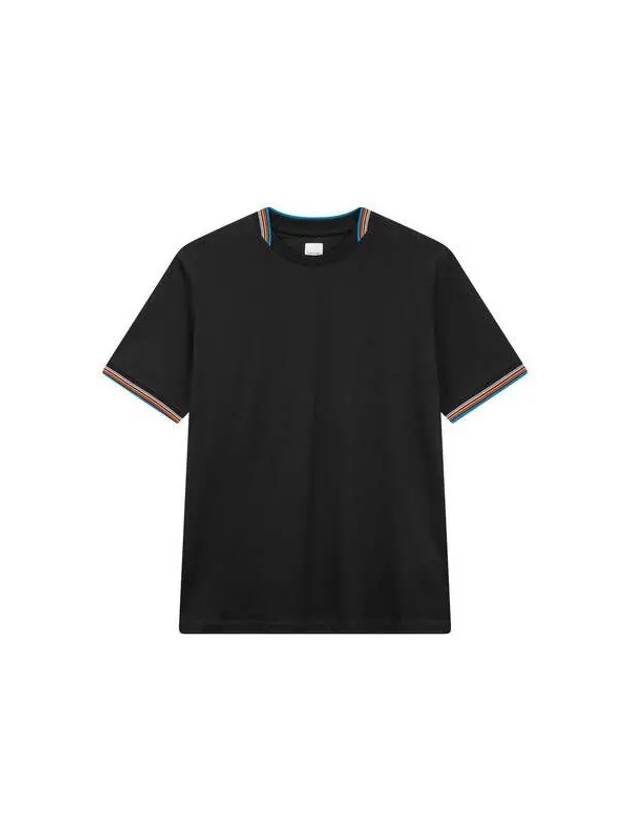 striped trim t shirt black - PAUL SMITH - BALAAN 1