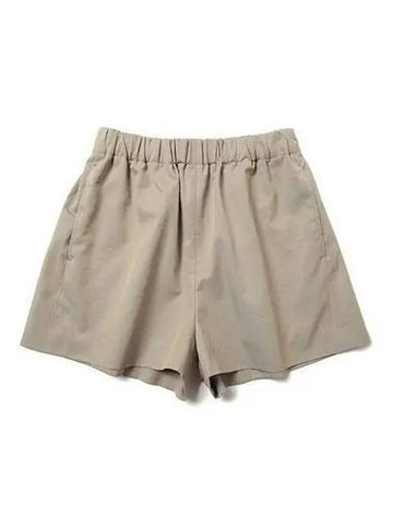 Women s Cotton Silk Shorts Gray A23SP06SB - AURALEE - BALAAN 1