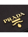 Small Saffiano Metal Logo Bicycle Wallet Black - PRADA - BALAAN 6