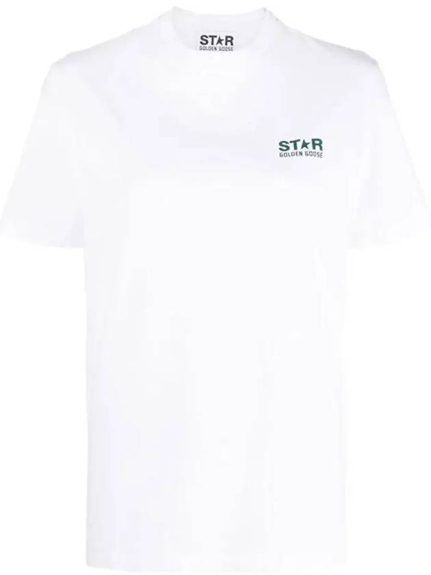 Star Collection Logo Short Sleeve T-Shirt White - GOLDEN GOOSE - BALAAN 3