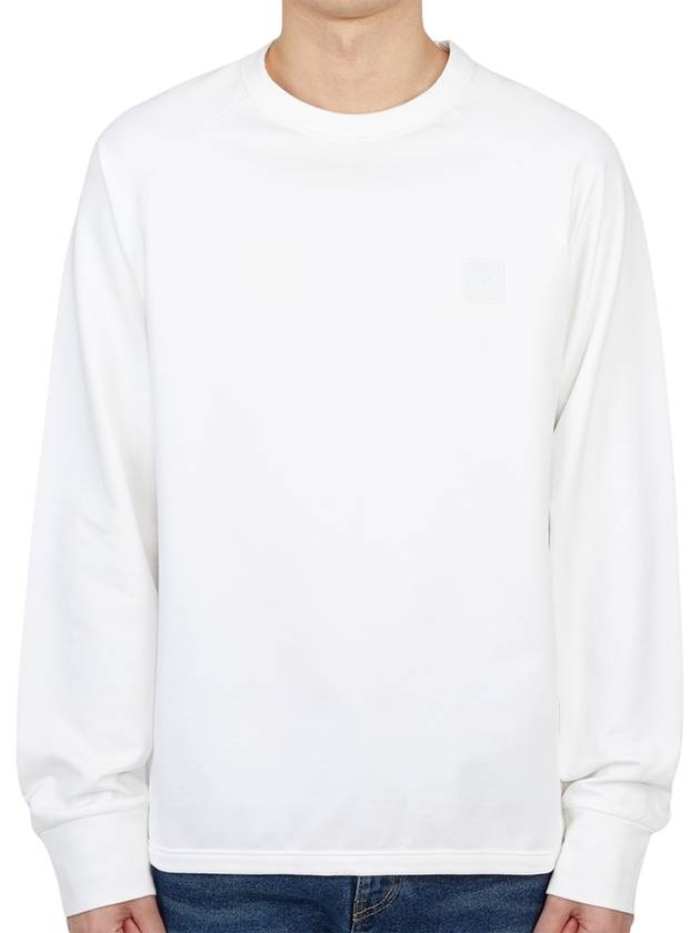 Metropolis Rubber Logo Sweatshirt White - CP COMPANY - BALAAN 2