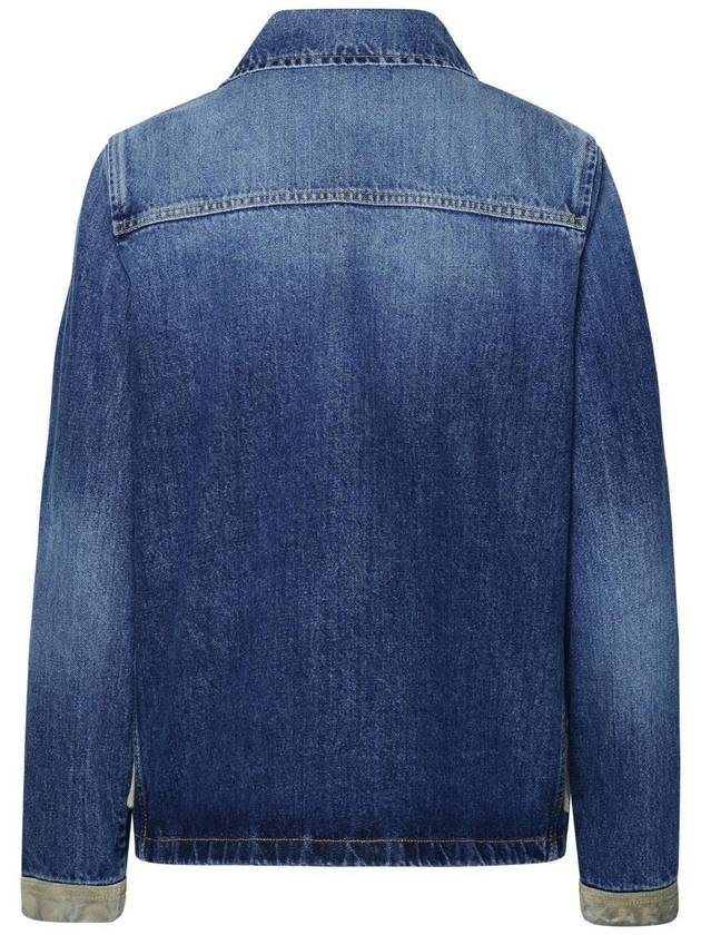 Fay '3 Ganci' Blue Cotton Jacket - FAY - BALAAN 3