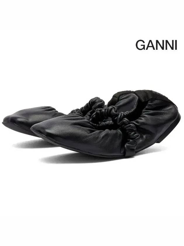 Scrunch Ballerina Black - GANNI - BALAAN 3