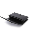 Intrecciato Flap Card Wallet Black - BOTTEGA VENETA - BALAAN 6