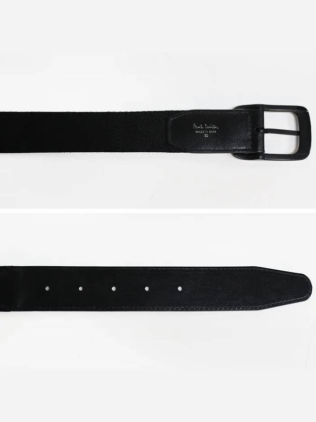 Men's Zebra Leather Belt Black - PAUL SMITH - BALAAN 4