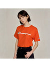 Classic Script Graphic Jersey Short Sleeve T-Shirt Orange - CHAMPION - BALAAN 2
