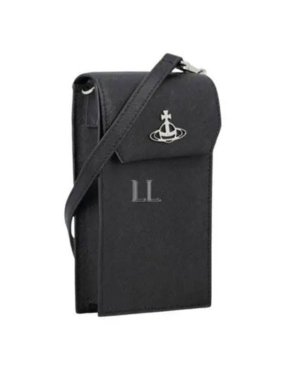 Saffiano Phone Case Cross Bag Black - VIVIENNE WESTWOOD - BALAAN 2