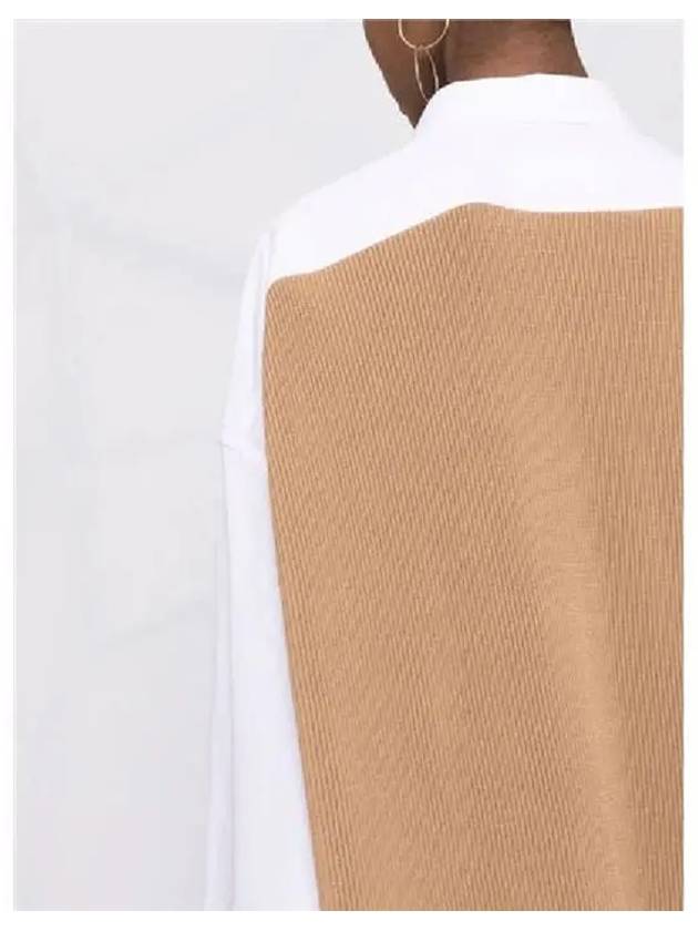 Knit Mix Shirt Midi Dress White Beige - MAISON MARGIELA - BALAAN 4