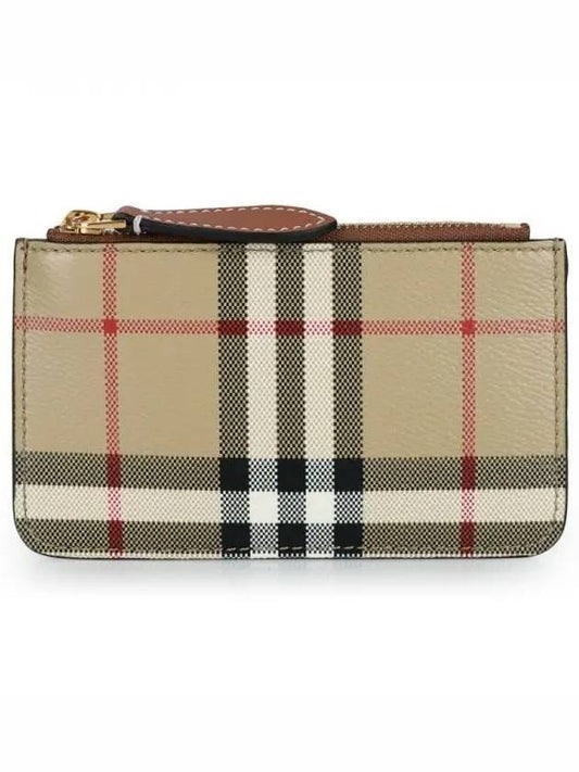 Check Strap Card Wallet Archive Beige - BURBERRY - BALAAN 2