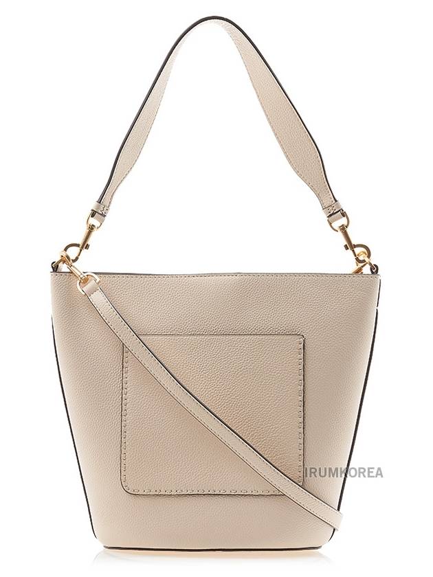 McGraw Logo Bucket Bag Beige - TORY BURCH - BALAAN 4