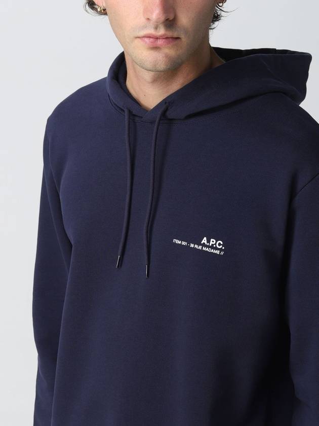 Item Logo Hoodie Navy - A.P.C. - BALAAN 3