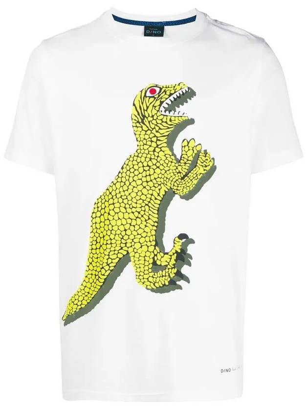 Dino Printing Short Sleeve T-Shirt White - PAUL SMITH - BALAAN 3