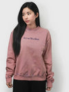 Blurred Logo Sweatshirt Faded Purple - ACNE STUDIOS - BALAAN 3