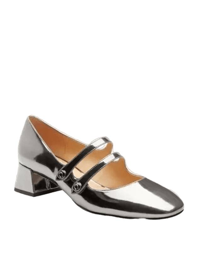 Angelina Mary Jane Flat Silver - COACH - BALAAN 1